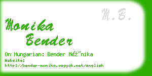 monika bender business card